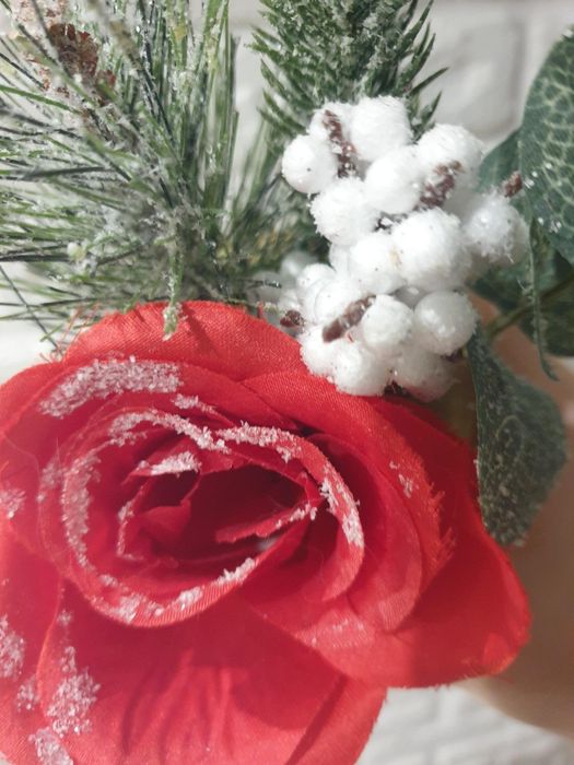 Новорічний декор будинок Санти ваза