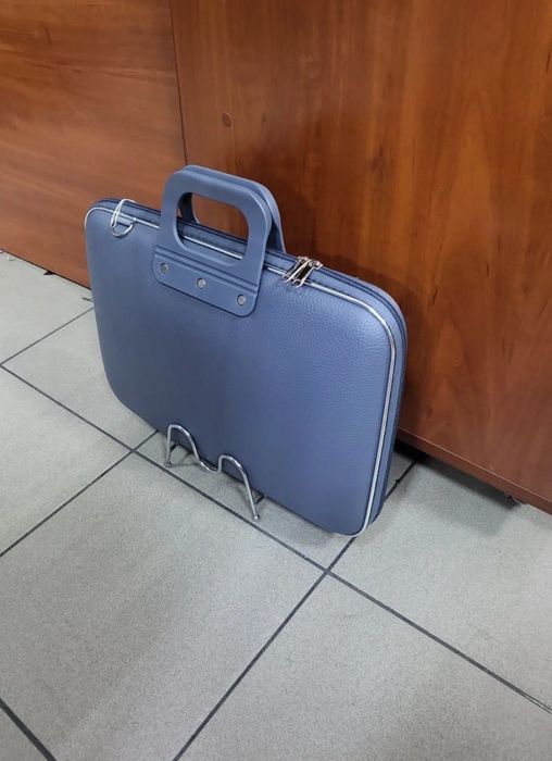Szara torba na dokumenty, laptop 15,6 cala
