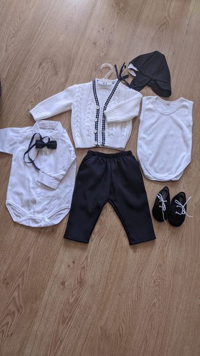 Komplet do chrztu dla chłopca rozmiar 62 + gratis