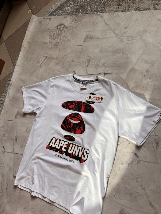 Футболка Bape, бейп біла