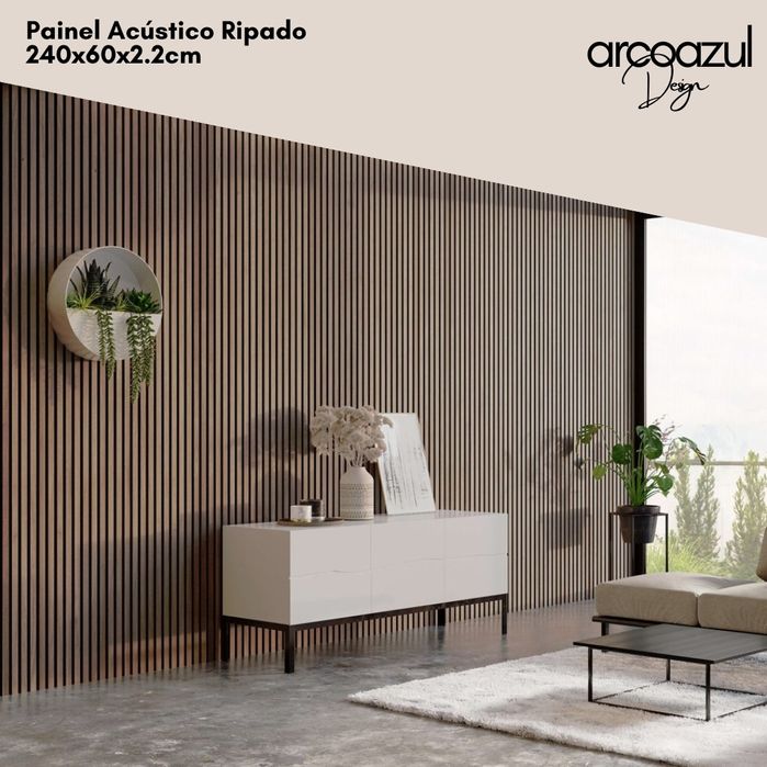 Painel Acústico Accupannel - 6 cores - 240x60x2.2cm By Arcoazul