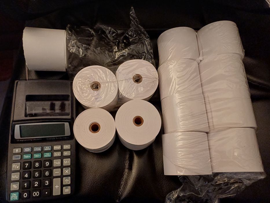 Calculadora Citizen + 13 rolos