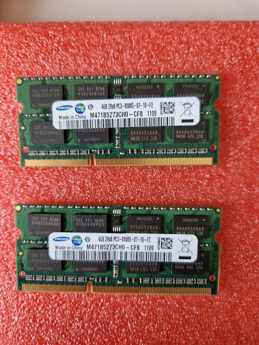 Memoria RAM  2GB  laptop DDR3 1066MHz 8500s