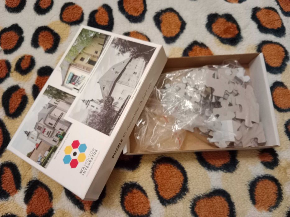 Puzzle dla dzieci,60 szt.,budowle Skoczowa