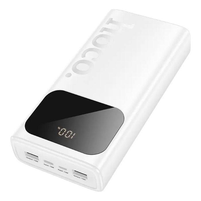 Павербанк повербанк 30000mAh HOCO J144A |2USB/1Type-C| Білий