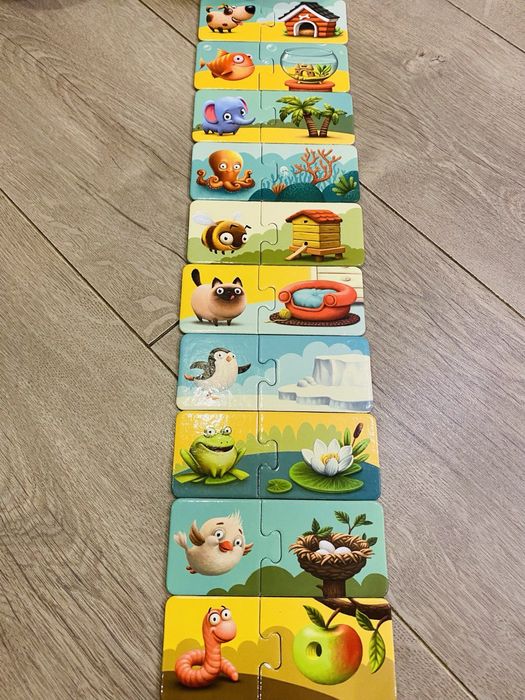 Puzzlika пазлы 1+ пазлы мама малыш пазлы кто где живёт пазлы малышам