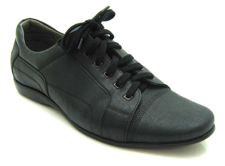-% MODNE  Półbuty MĘSKIE Wizytowe Sportowe Grafitowe R. 40,44