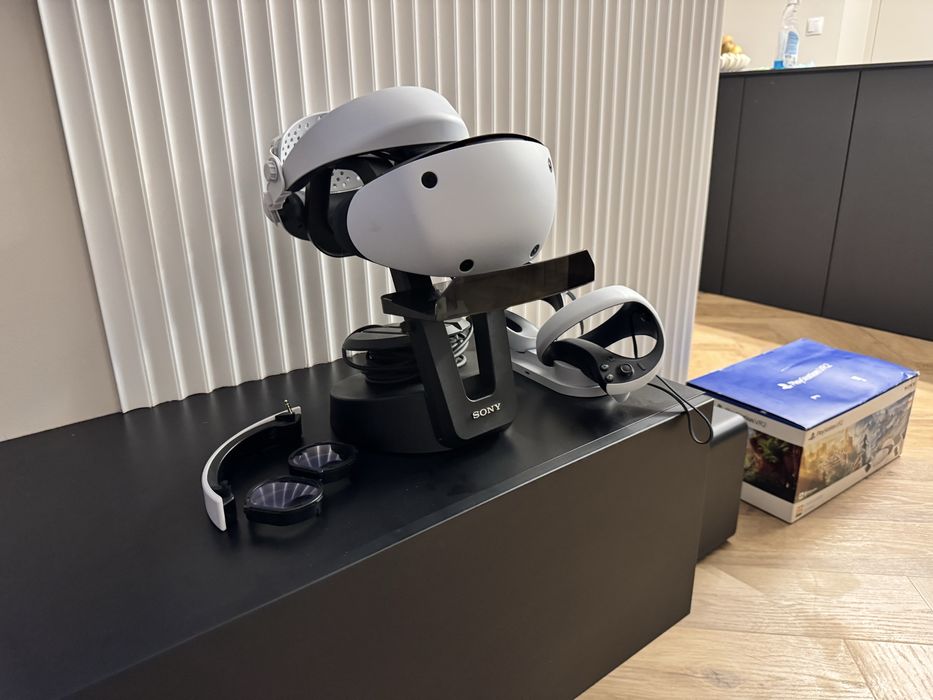 Okulary PS VR 2   Duzy zestaw !!! glośnik   soczewki ladowarka
