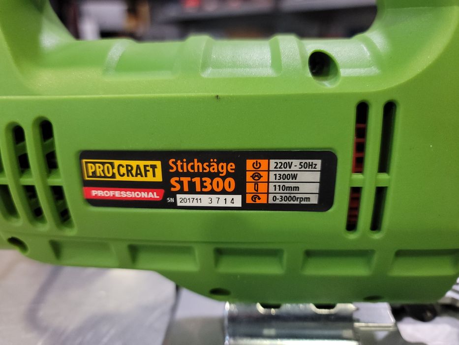 Электролобзик лобзик ProCraft  Подсветка Лазер Сдув опилок Гарантия36м