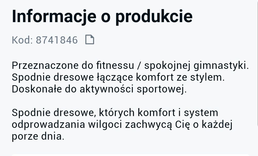Spodnie dresowe męskie PUMA rozm. M