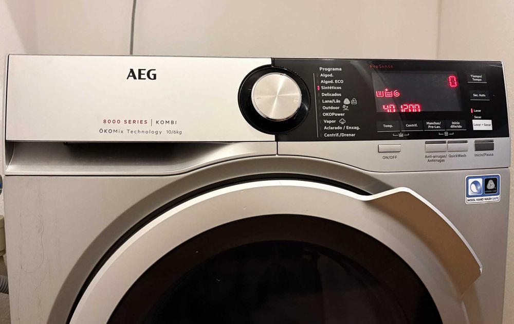 Maquina lavar e secar roupa AEG 8000 series L8WEC162s