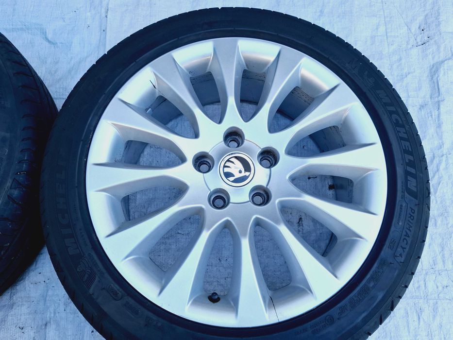 koła felgi aluminiowe z oponami skoda octavia iii superb ii 17 micheli