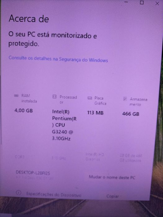 Computador  Monitor Teclado Rato