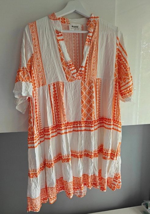 Sukienka wiskoza made in Italy L ootd
