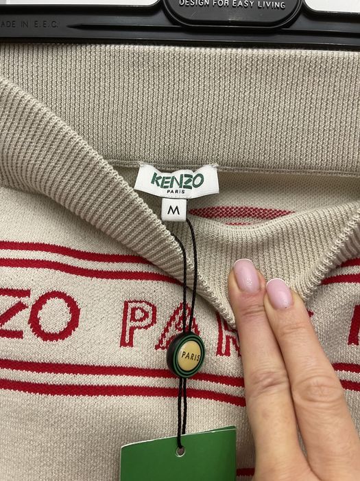 KENZO piękny sweter ze spódnicą, NOWY