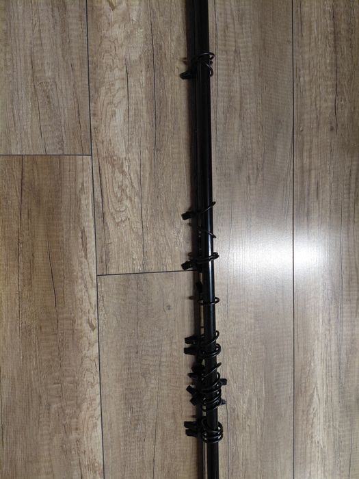 Karnisz 200cm czarny