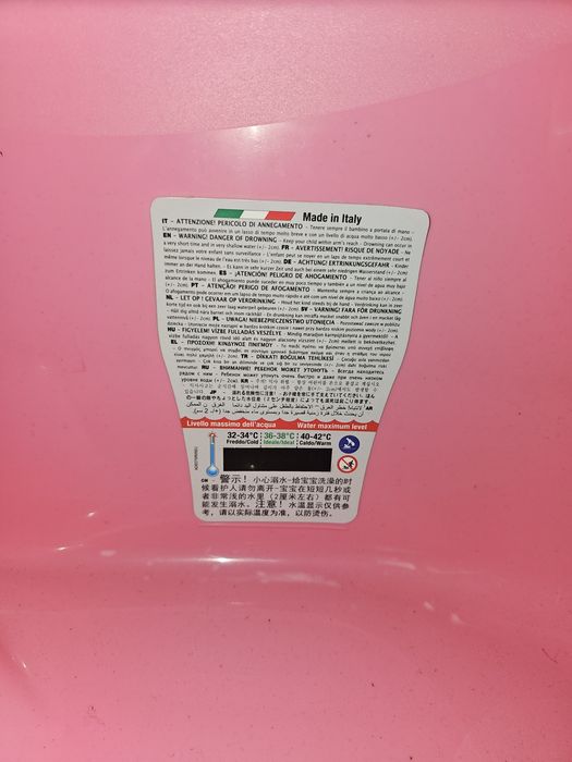 Banheira bebés com suporte