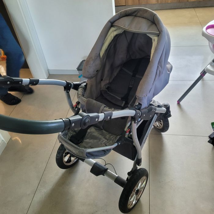 Wózek dziecięcy 3w1 szary