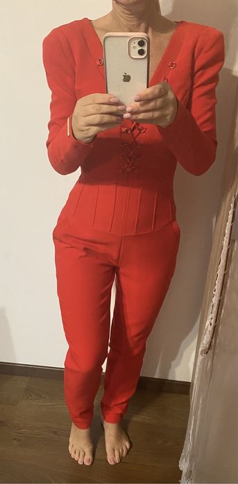 Just unique czerwony sexi kombinezon S/M