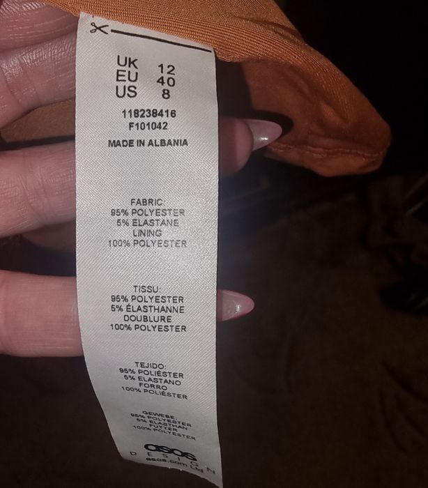 Помаранчева сукня ASOS