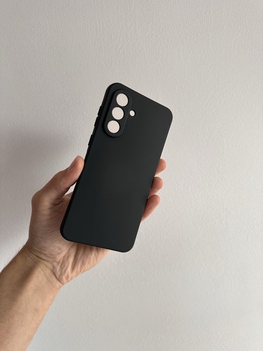 Etui Silicon czarne + SZKŁO hartowane do SAMSUNG GALAXY A56 4G / 5G