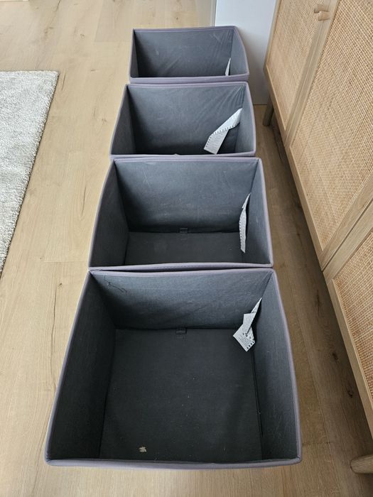 Ikea DRONA pojemnik rozkładany, 4 sztuki  33x38x33 cm