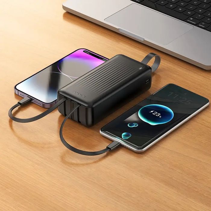 Павербанк 30000 mAh повербанк 30000 з кабелями BOROFONE BJ79B повер банк для роутера power bank 30000 купить повербанк ОПТ павербанки оптом
