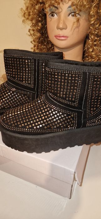 Śniegowce damskie czarne ala ugg