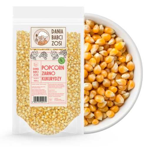 Kukurydza ziarno -popcorn 3kg pakowane po 1kg