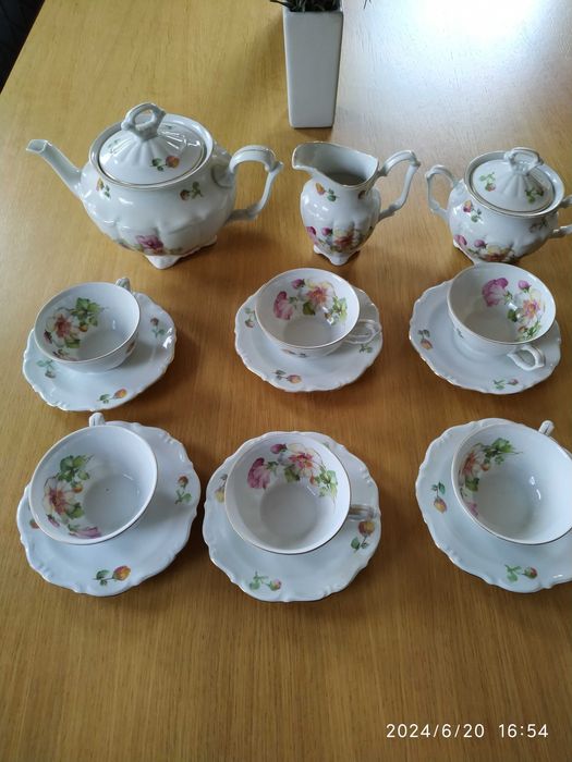 Komplet do kawy firmy C.T. Tielsch Wałbrzych