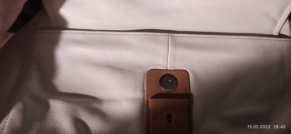 Picard biała skórzana