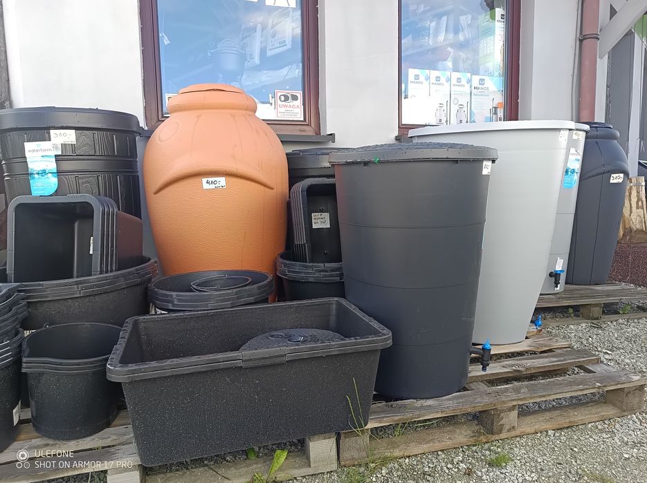 POJEMNIK Zbiornik na wodę deszczową, deszczówkę 160, 200, 210, 260 L