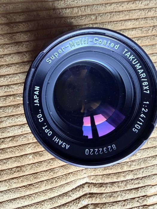 Obiektyw Super-Multi-Coated TAKUMAR/6x7 105mm f/2.4 - PENTAX 6x7 BDB Stan