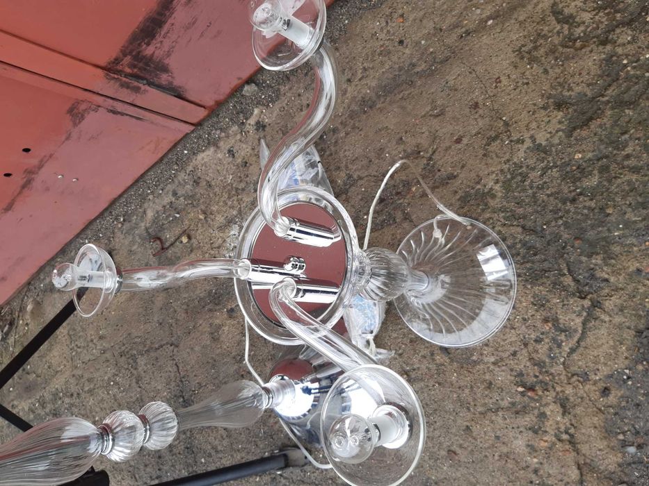Zestaw żyrandol lampa stojaca lampa mala