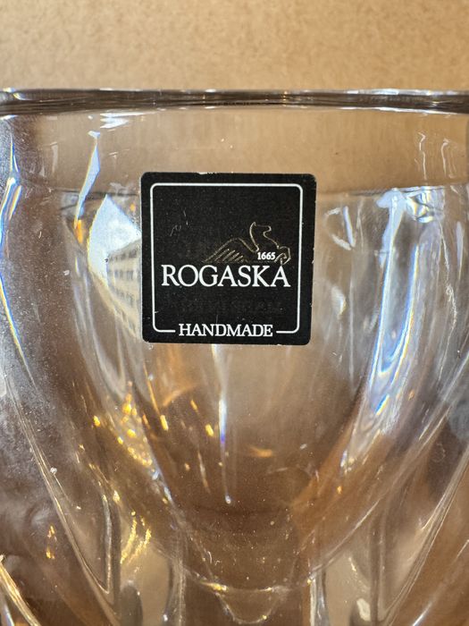 Jarra de cristal Rogaska original, feita à mão, nova na caixa