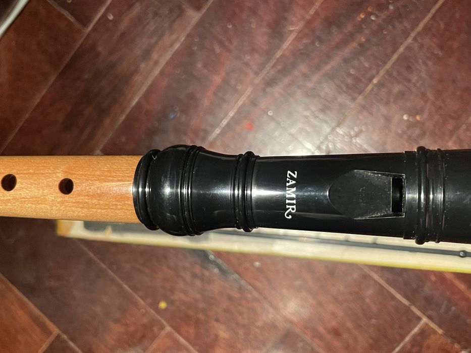 Flauta marca Zamir para iniciantes anos 70