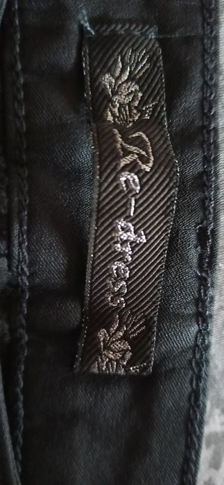 Damskie lekko ocieplane woskowane spodnie redress XL