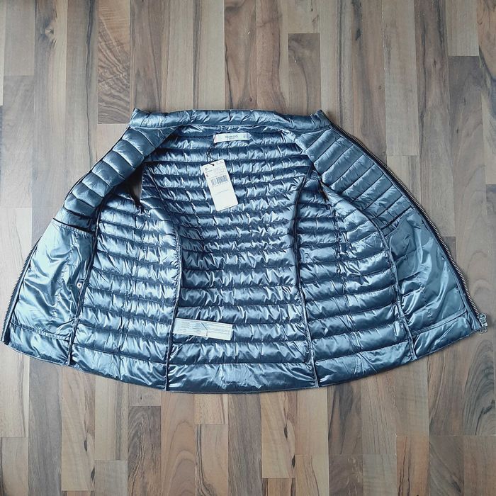 MANGO Nowy bezrękawnik srebrny S