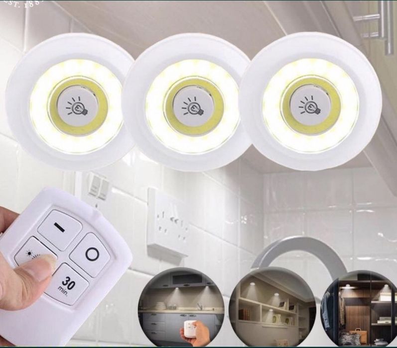 Luzes Led sem fio com controle remoto