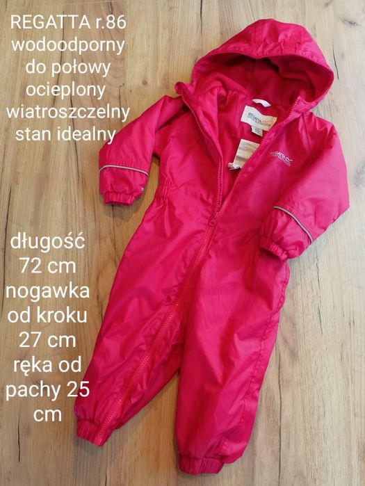 Regatta 86 wodoodporny miękki ocieplony kombinezon pajac
