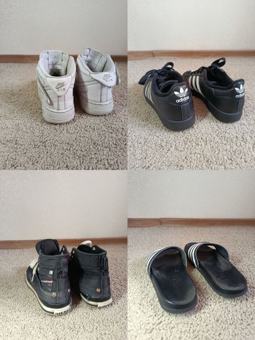 Кросівки, кеди, тапки: nike, adidas, diesel