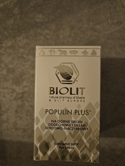 Biolit Populin plus 200ml Gardło Serce Topola Czarna Gruźlica Serce St ...