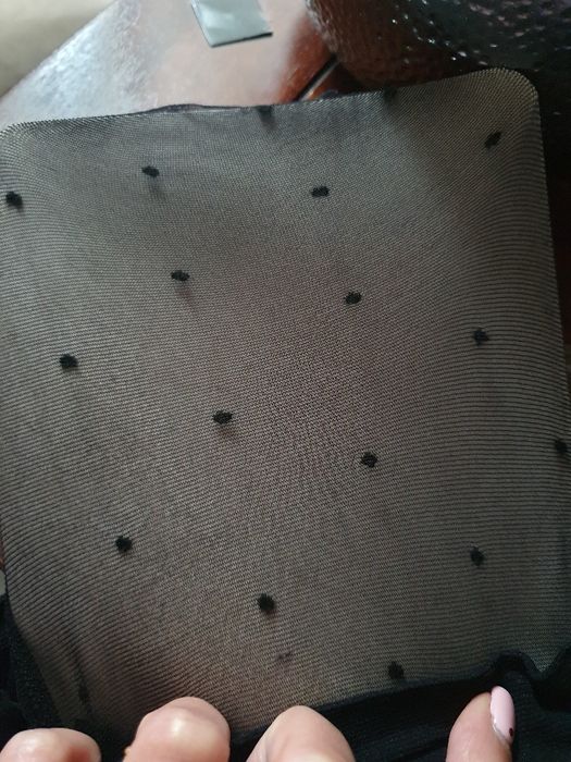 Rajstopy w groszki 20 den Ryłko (czarne) TG. L - 1 para