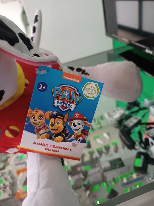 PROMO NATAL:Peluche Patrulha Pata Marshall Jumbo 50cm deitado