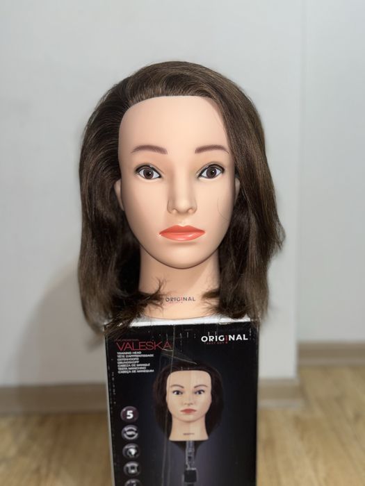 Główka fryzjerska-włosy naturalne