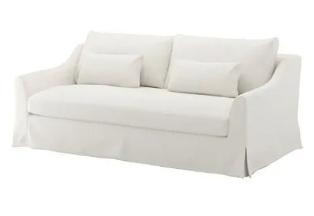 Ikea Farlov Pokrycie Sofy 3 Osobowej Flodafors biały