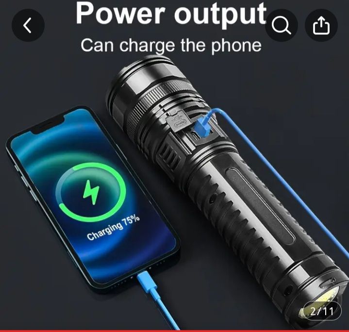 Надпотужний тактичний ліхтар