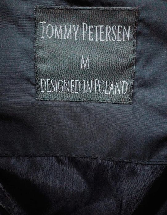 Czarna męska pikowana kurtka przejsciowa  rozmiar M Tommy Petersen