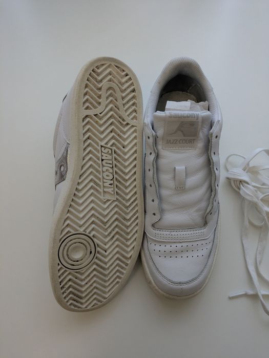 Кеди Saucony білі шкіряні натуральні, унісекс 41 розмір