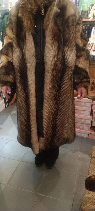 Casaco Maxi de pele de Raposa